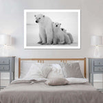 Polar Bear Family Wall Art