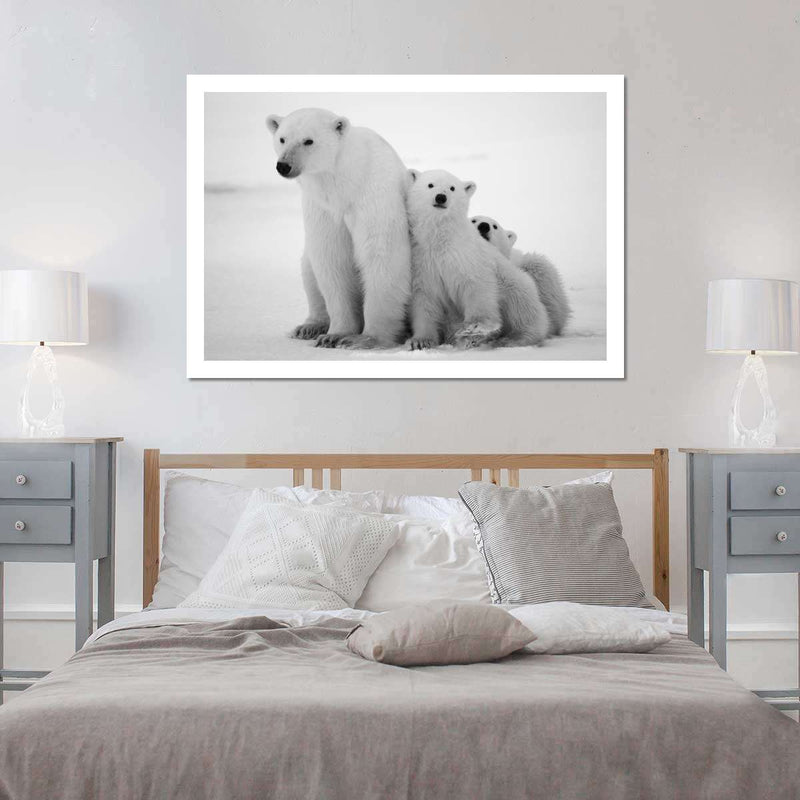 Polar Bear Family Wall Art