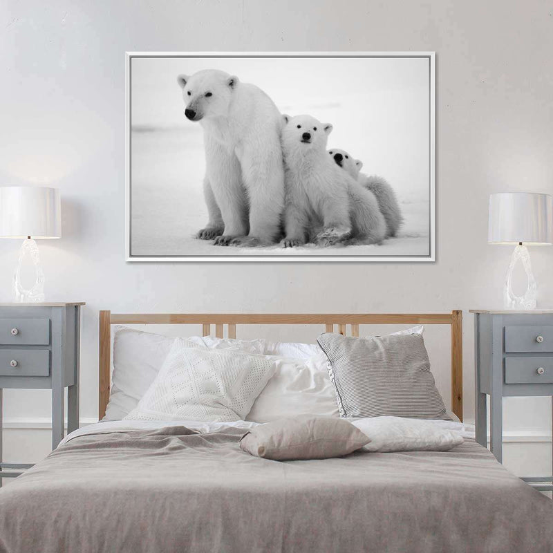 Polar Bear Family Wall Art