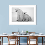 Polar Bear Family Wall Art