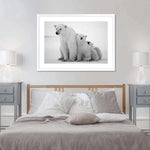 Polar Bear Family Wall Art