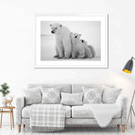 Polar Bear Family Wall Art