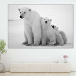Polar Bear Family Wall Art
