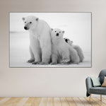 Polar Bear Family Wall Art