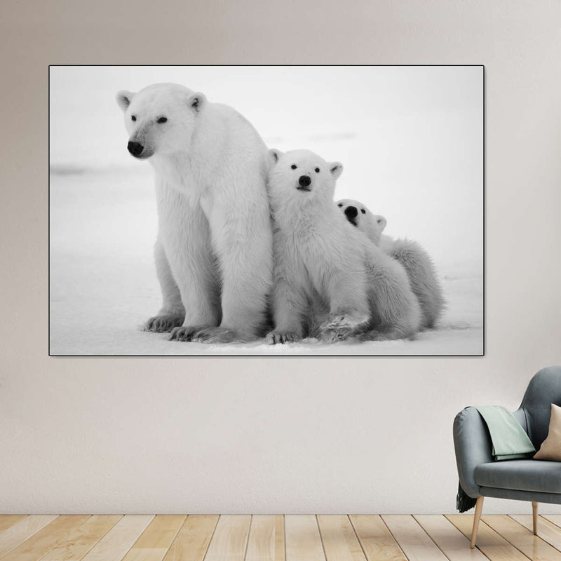 Polar Bear Family Wall Art