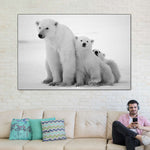 Polar Bear Family Wall Art