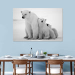 Polar Bear Family Wall Art