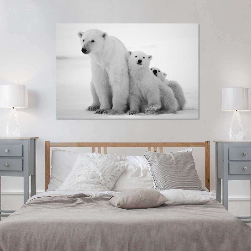 Polar Bear Family Wall Art