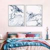 Grey And White Abstract Wall Art