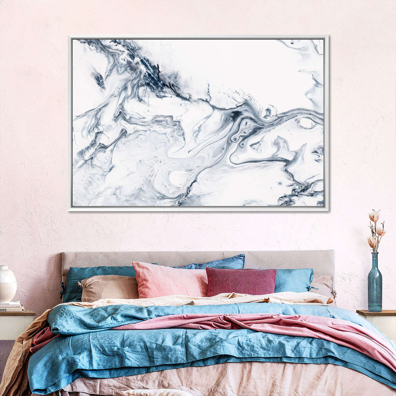 Grey And White Abstract Wall Art