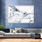 Grey And White Abstract Wall Art
