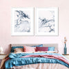 Grey And White Abstract Wall Art