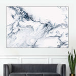 Grey And White Abstract Wall Art