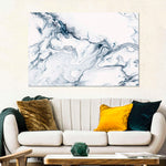 Grey And White Abstract Wall Art