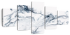 Grey And White Abstract Wall Art