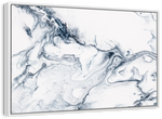 Grey And White Abstract Wall Art