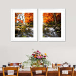 Stunning Autumn Waterfall Wall Art