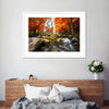 Stunning Autumn Waterfall Wall Art