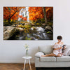 Stunning Autumn Waterfall Wall Art