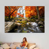 Stunning Autumn Waterfall Wall Art