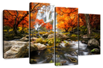 Stunning Autumn Waterfall Wall Art