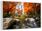 Stunning Autumn Waterfall Wall Art