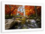 Stunning Autumn Waterfall Wall Art