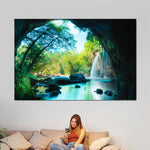 Thai Cave Waterfall Wall Art