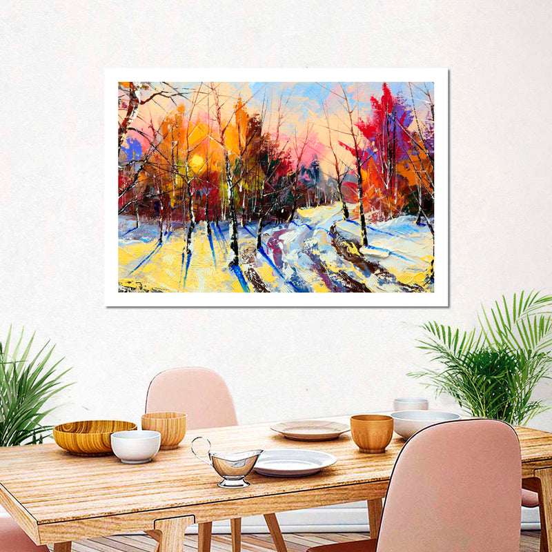 Snowy Forest Wall Art