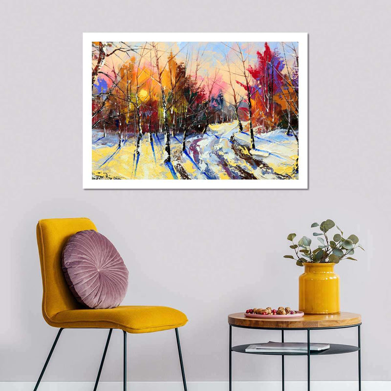 Snowy Forest Wall Art