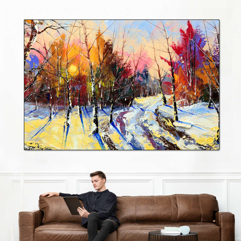 Snowy Forest Wall Art