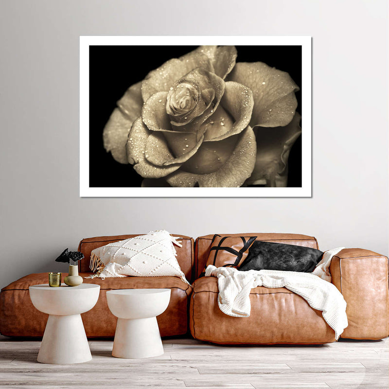 Retro Rose Wall Art