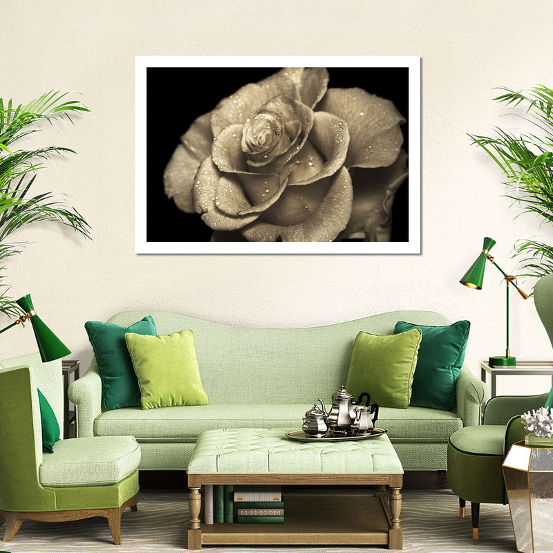 Retro Rose Wall Art