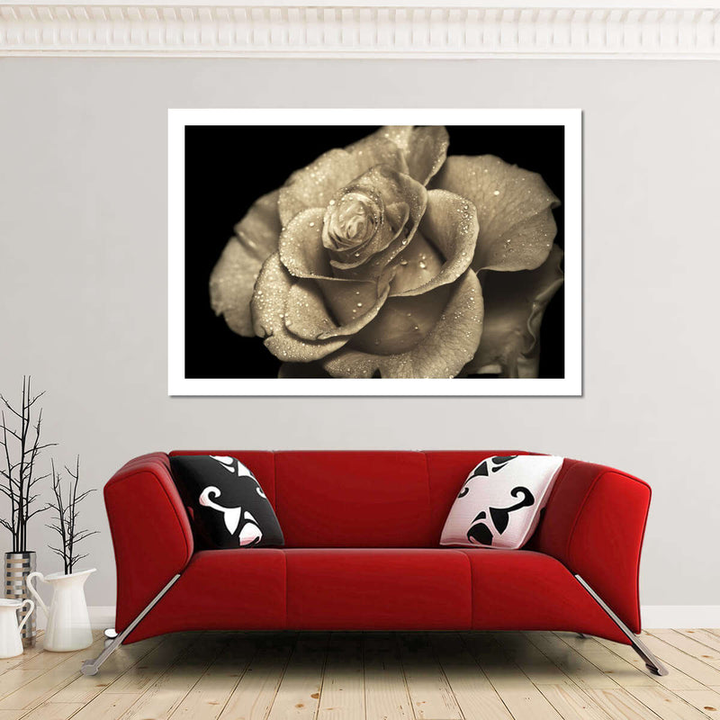 Retro Rose Wall Art