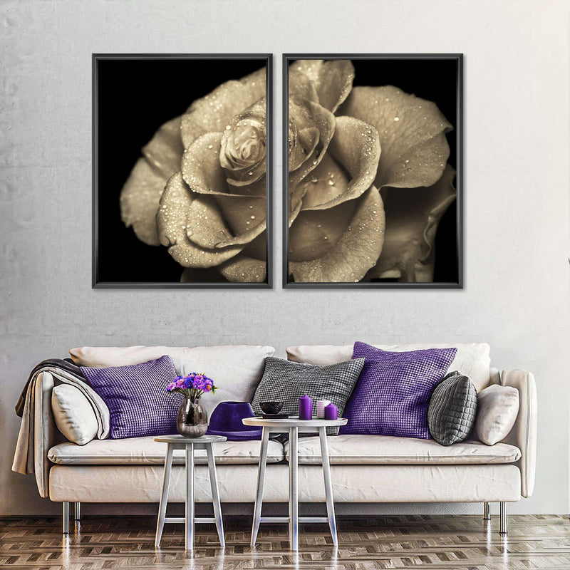Retro Rose Wall Art