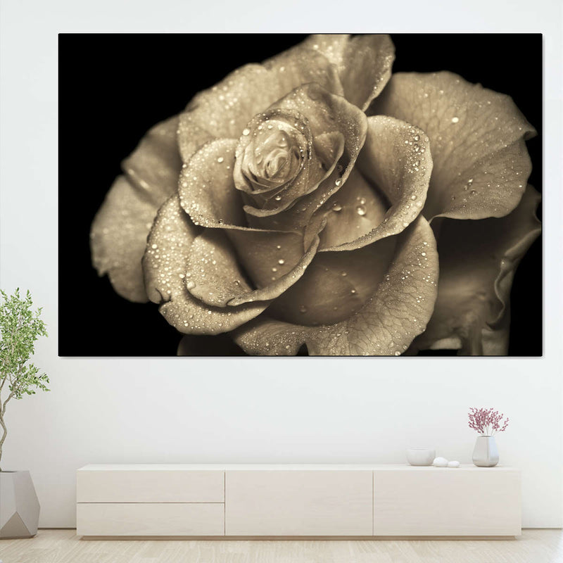 Retro Rose Wall Art