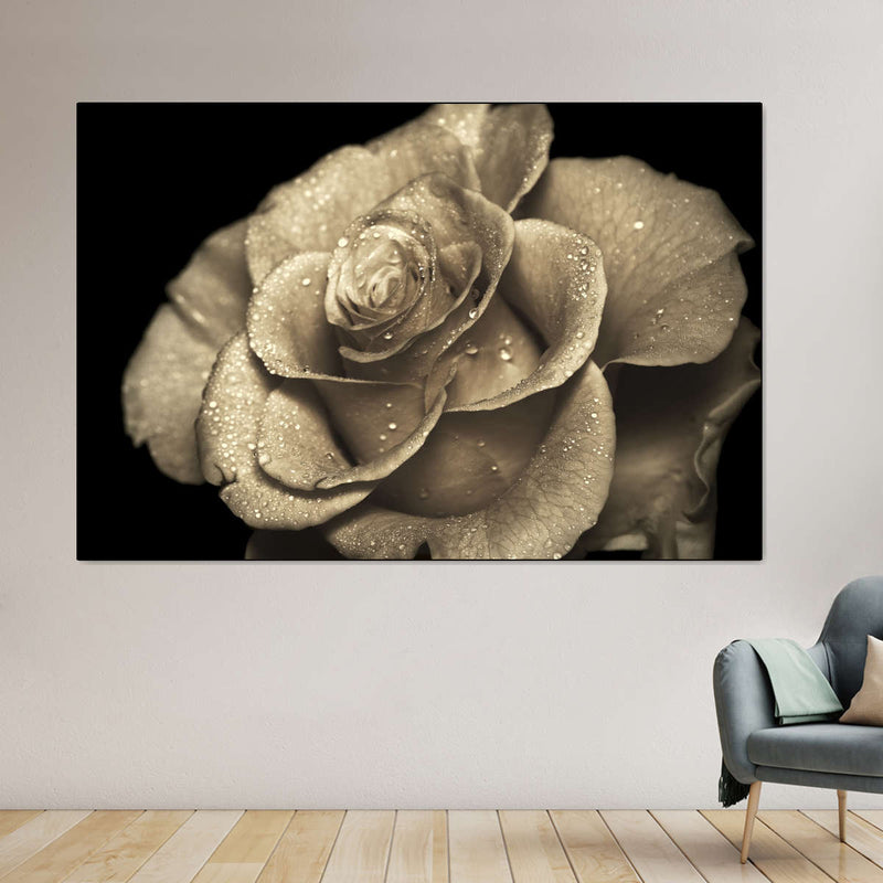 Retro Rose Wall Art
