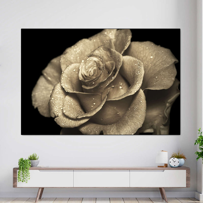 Retro Rose Wall Art