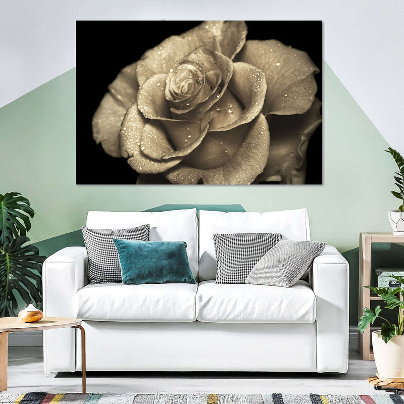 Retro Rose Wall Art