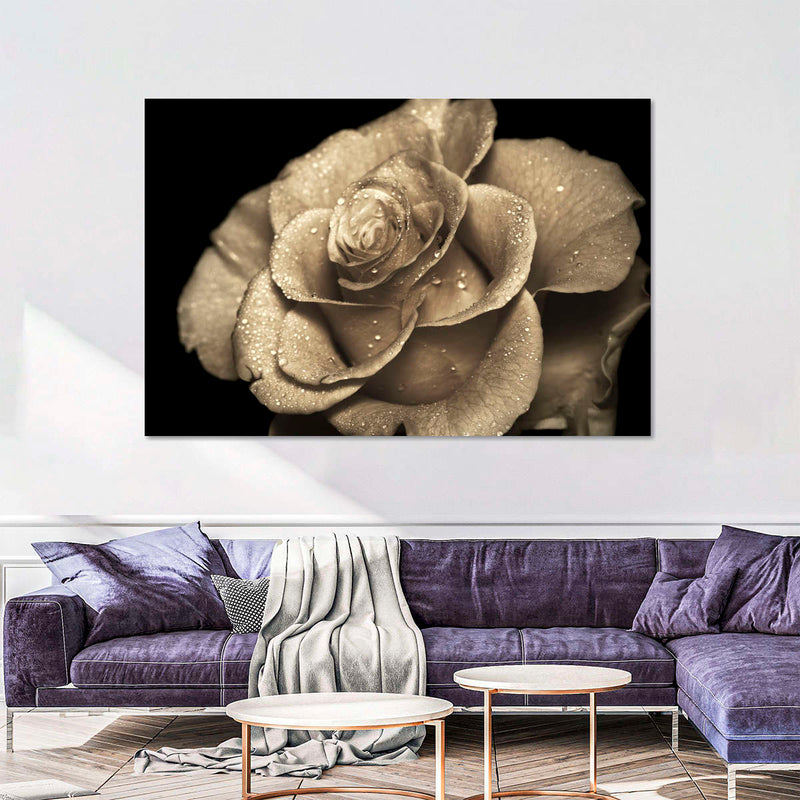 Retro Rose Wall Art