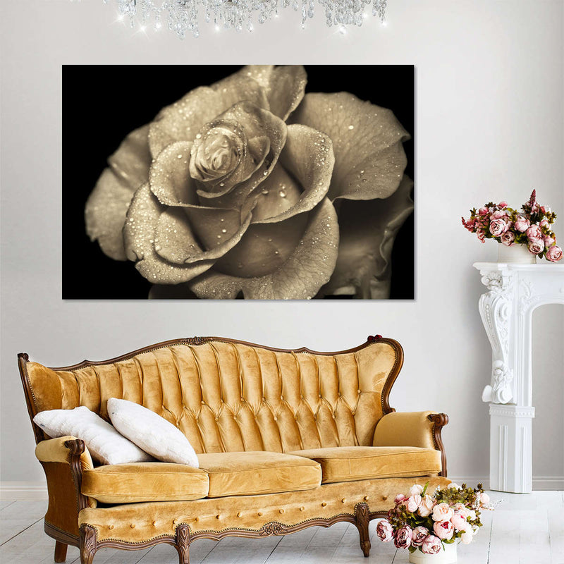 Retro Rose Wall Art