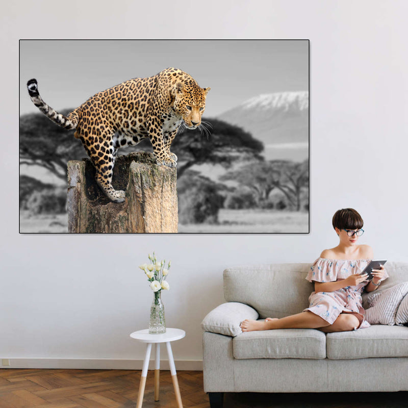 Pop African Leopard Wall Art