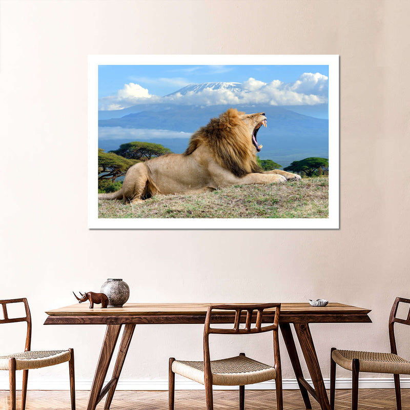 Roaring Safari Lion Wall Art