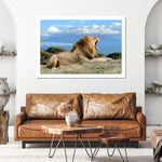 Roaring Safari Lion Wall Art