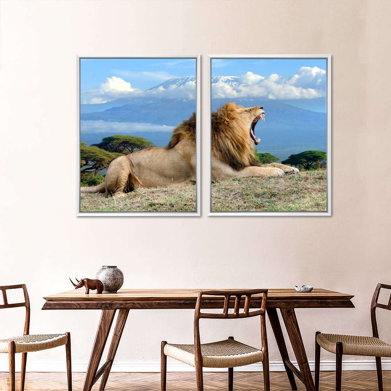 Roaring Safari Lion Wall Art