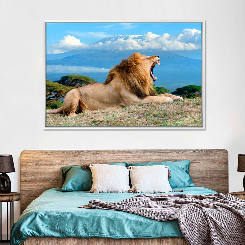 Roaring Safari Lion Wall Art