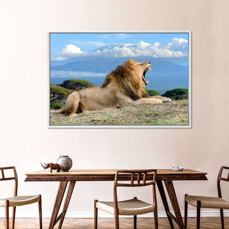 Roaring Safari Lion Wall Art