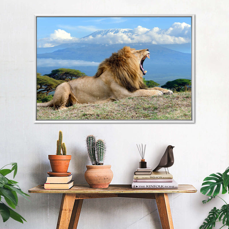 Roaring Safari Lion Wall Art