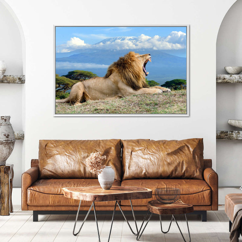 Roaring Safari Lion Wall Art