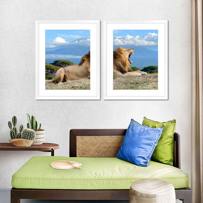 Roaring Safari Lion Wall Art